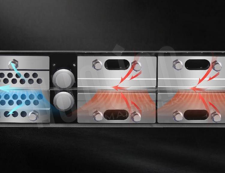 Copper Heating Block System for Continuous Band Sealer Machine