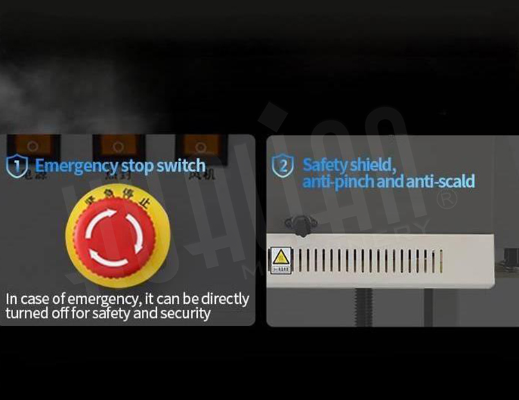 Emergency Stop and Safety Protection System for Automatic Heat Sealer Machine