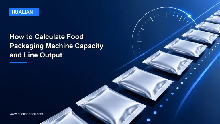 HUALIAN blog cover: How to Calculate Food Packaging Machine Capacity and Line Output