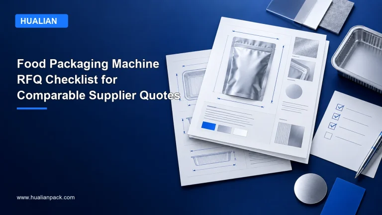HUALIAN blog cover: Food Packaging Machine RFQ Checklist for Comparable Supplier Quotes
