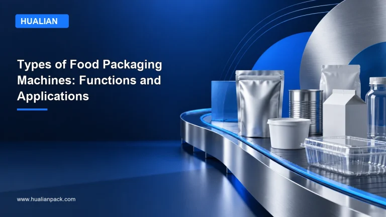 HUALIAN blog cover: Types of Food Packaging Machines: Functions and Applications